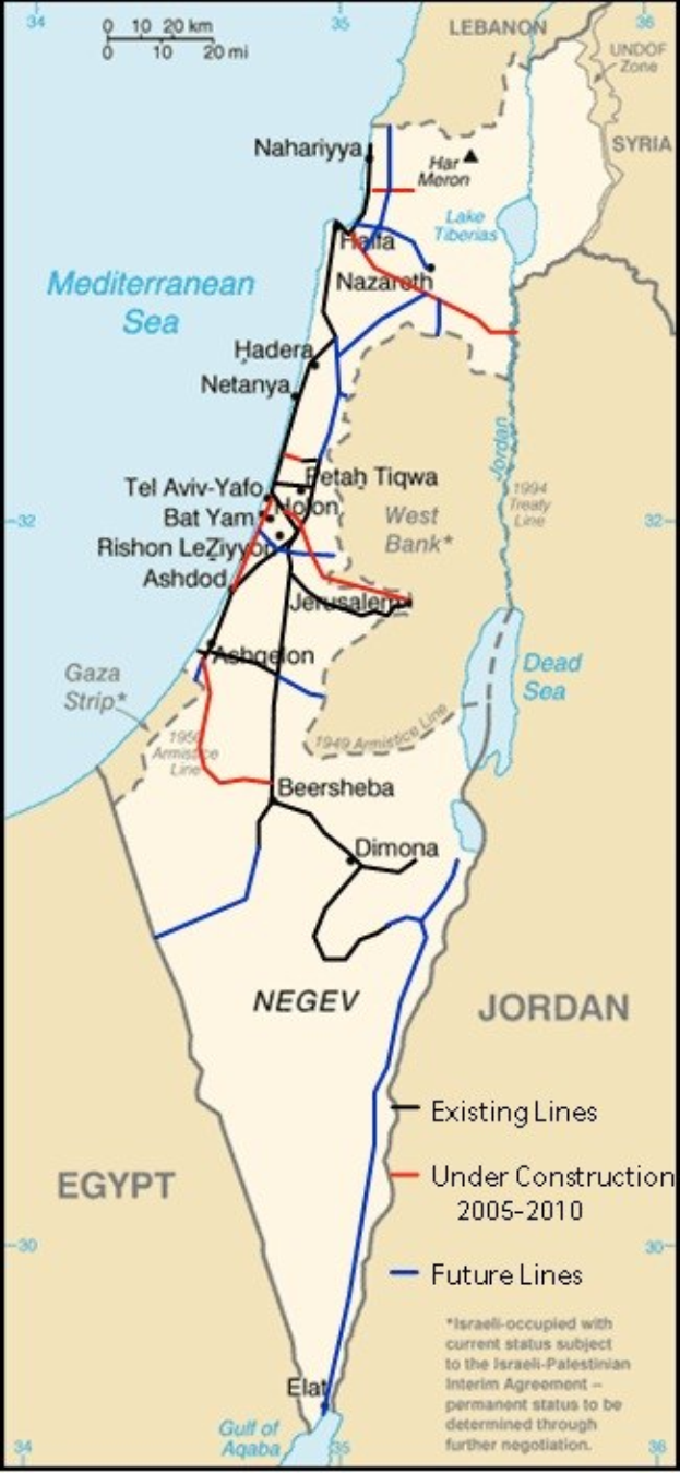 Eine detaillierte Karte von Israel und Palästina, die das geografische Ausmaß des Konflikts einschließlich Städte, Flüsse und territoriale Grenzen hervorhebt, begleitet von erklärendem Text.